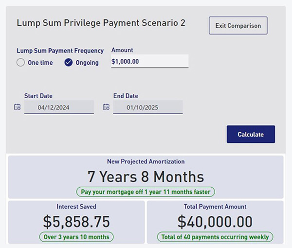 Ida and Alan’s Lump Sum Payment Comparison #2