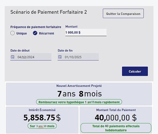 Comparaison des paiements forfaitaires d'Ida et Alan n°2