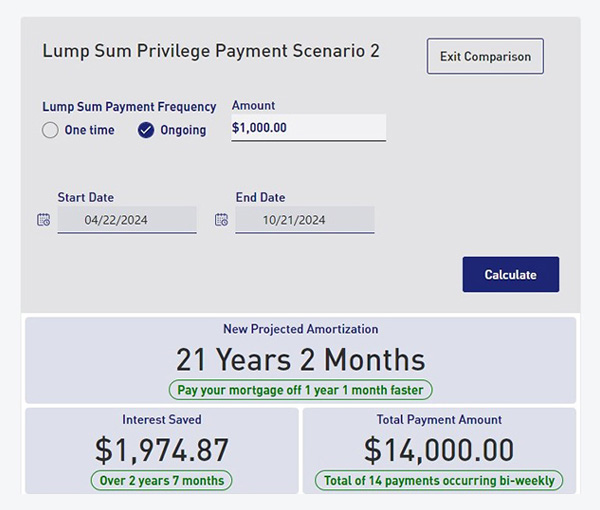 Ryan’s Lump Sum Payment Comparison #2