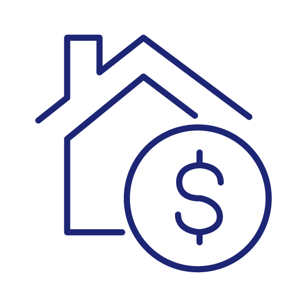 The mortgage covers all costs associated with buying a home